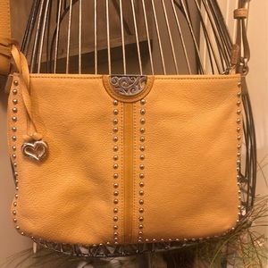 Brighton Rex Crossbody tan leather purse